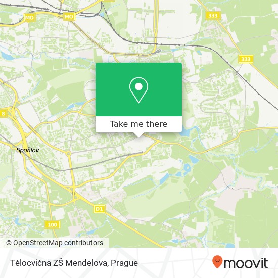 Tělocvična ZŠ Mendelova map