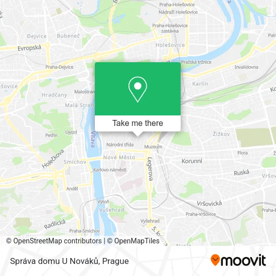 Карта Správa domu U Nováků