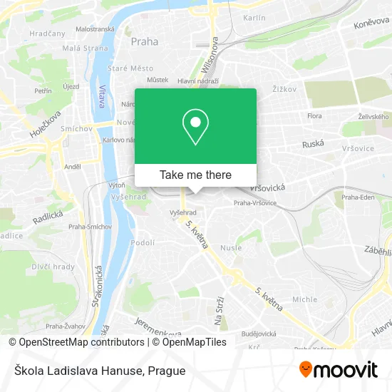 Карта Škola Ladislava Hanuse