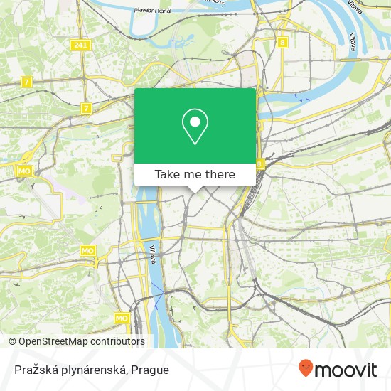 Карта Pražská plynárenská