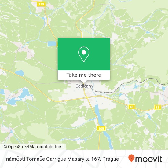 Карта náměstí Tomáše Garrigue Masaryka 167