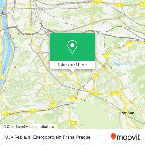 ÚJV Řež, a. s., Energoprojekt Praha map