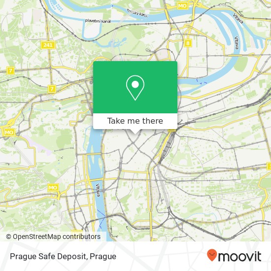 Карта Prague Safe Deposit