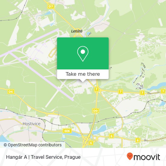 Hangár A | Travel Service map