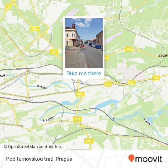 Pod turnovskou tratí map