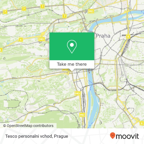 Tesco personalni vchod map