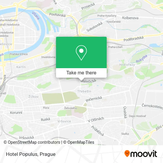 Карта Hotel Populus