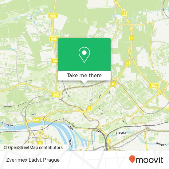 Zverimex Ládví map