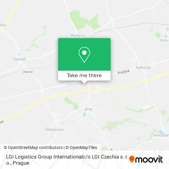 Карта LGI Logistics Group Internationalc / o LGI Czechia s. r. o.