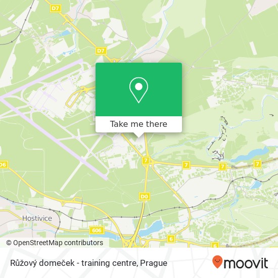 Růžový domeček - training centre map
