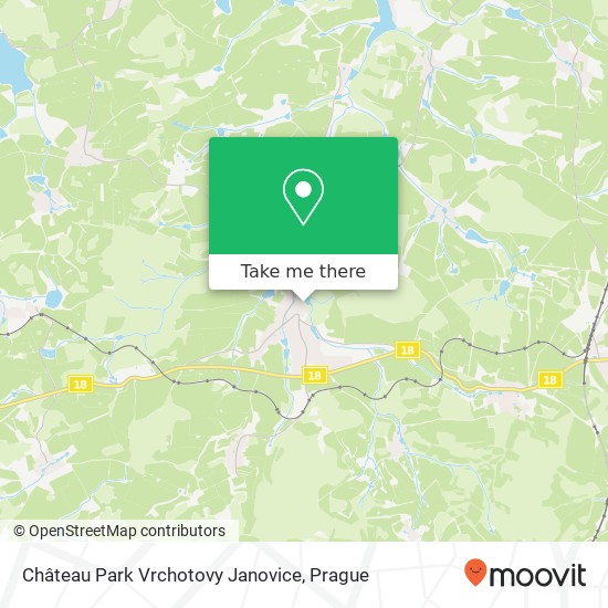 Château Park Vrchotovy Janovice map