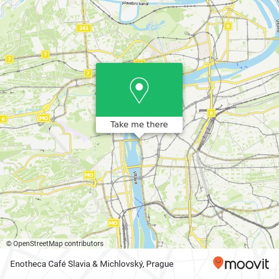 Карта Enotheca Café Slavia & Michlovský