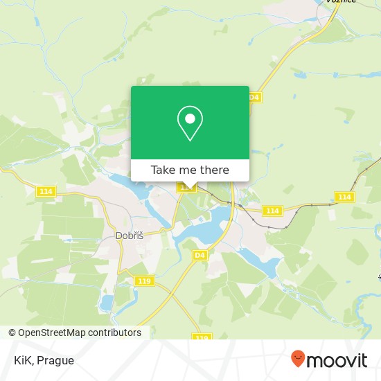 KiK, Pražská 263 01 Dobříš map