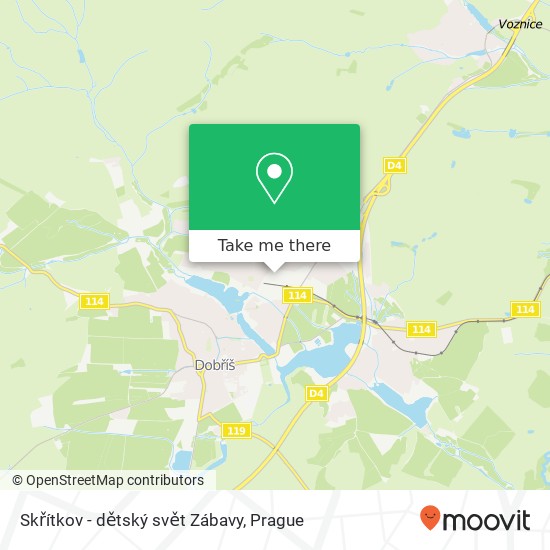 Skřítkov - dětský svět Zábavy map