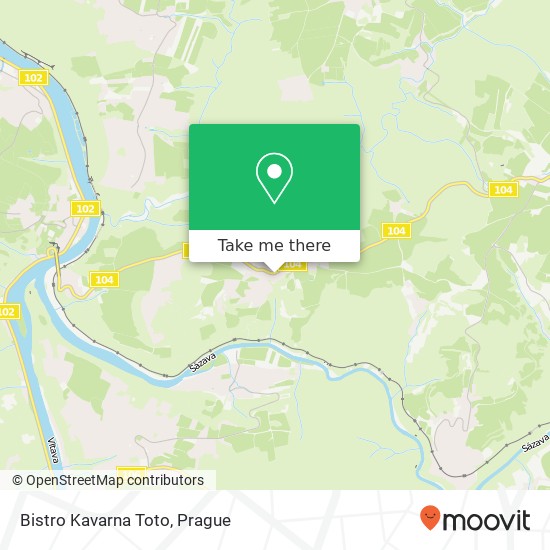 Карта Bistro Kavarna Toto, Hlavní 252 81 Petrov