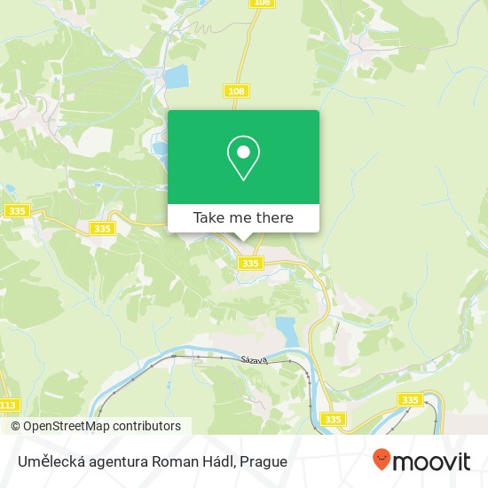 Umělecká agentura Roman Hádl map