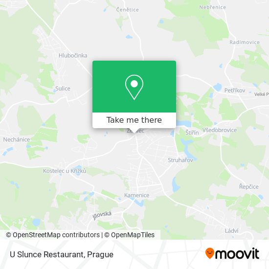 U Slunce Restaurant map