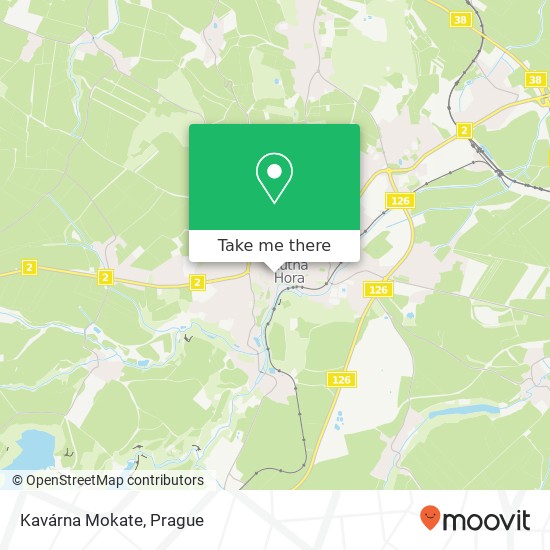 Карта Kavárna Mokate, Barborská 6 284 01 Kutná Hora