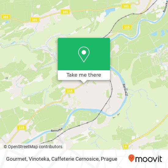 Gourmet, Vinoteka, Caffeterie Cernosice, Mokropeská 2026 252 28 Černošice map