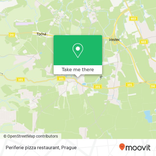 Periferie pizza restaurant, Pražská 252 41 Dolní Břežany map