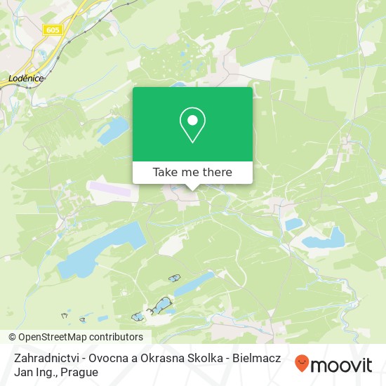 Zahradnictvi - Ovocna a Okrasna Skolka - Bielmacz Jan Ing., Kozolupy 81 267 18 Vysoký Újezd map