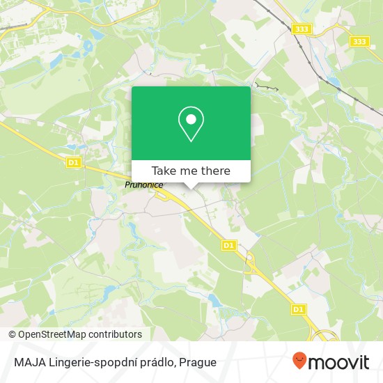 MAJA Lingerie-spopdní prádlo, Obchodní 251 01 Čestlice map