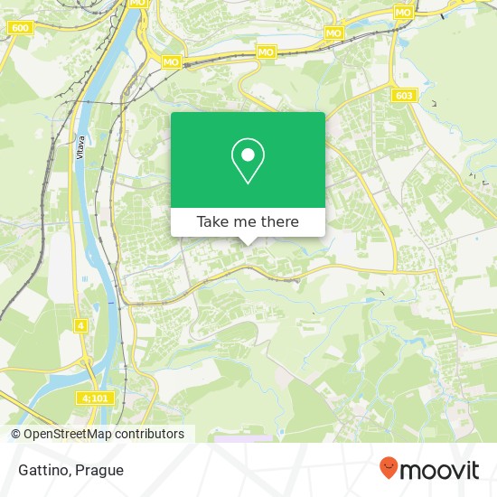 Карта Gattino, Rilská 1 143 00 Praha