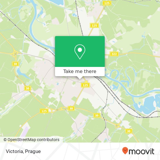 Карта Victoria, Heverova 280 02 Kolín