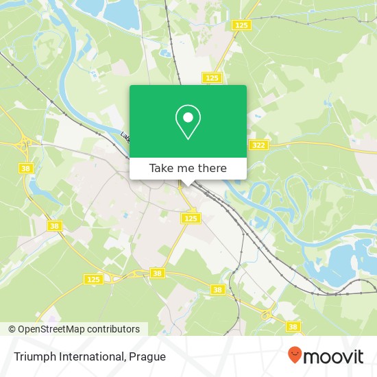 Triumph International, Rorejcova 906 280 02 Kolín map