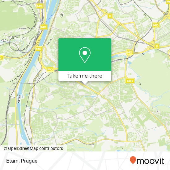 Карта Etam, Novodvorská 136 142 00 Praha