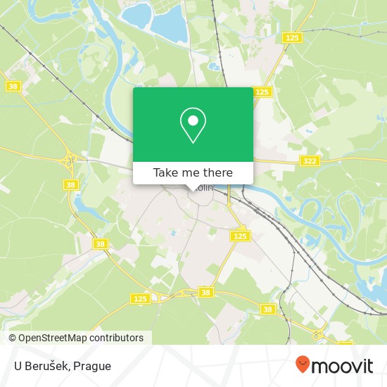 U Berušek, Na Hradbách Kolín map