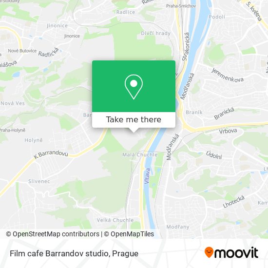 Film cafe Barrandov studio map