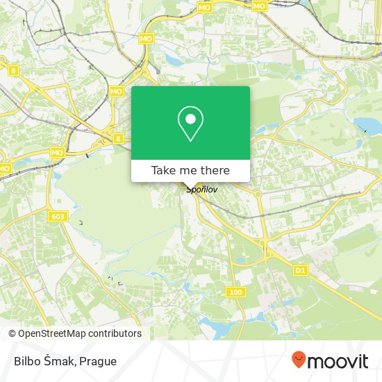 Карта Bilbo Šmak, Roztylská 19 148 00 Praha