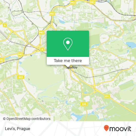 Карта Levi's, Roztylská 19 148 00 Praha