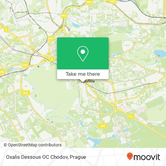 Карта Oxalis Dessous OC Chodov, Roztylská 2321 / 19 148 00 Praha