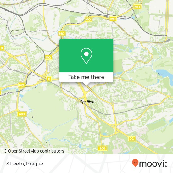Streeto, Türkova Praha map