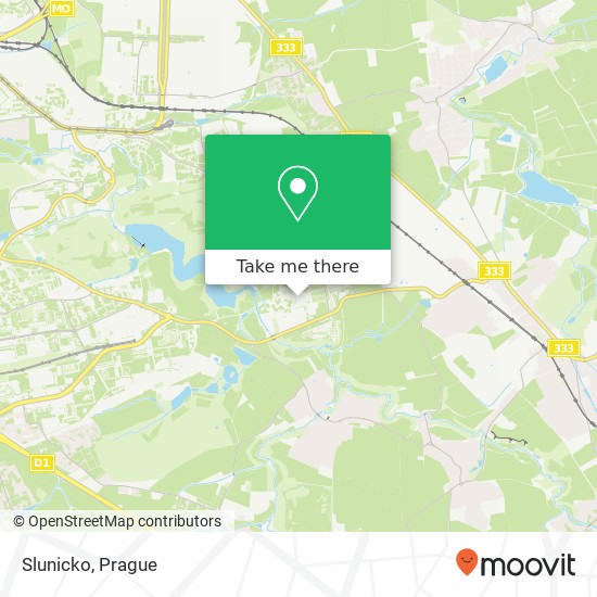 Карта Slunicko, Morseova 253 109 00 Praha