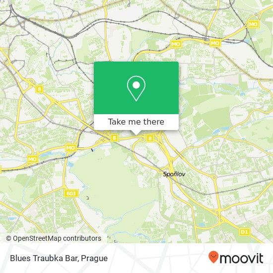 Blues Traubka Bar, 5. května 148 00 Praha map