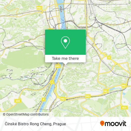 Карта Čínské Bistro Rong Cheng