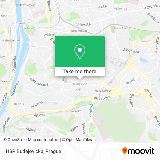 Карта HSP Budejovicka