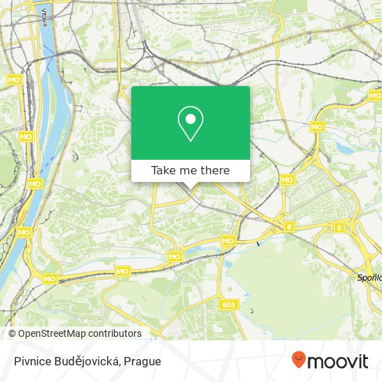 Pivnice Budějovická map