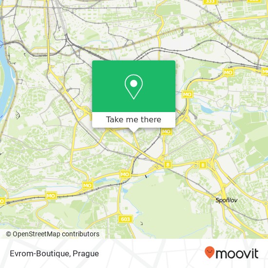 Карта Evrom-Boutique, Michelská 89 141 00 Praha