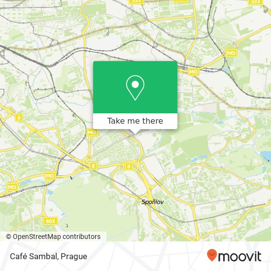 Карта Café Sambal, Hlavní 2459 / 108 141 00 Praha