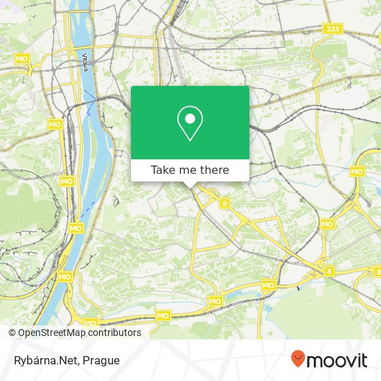 Карта Rybárna.Net, Na Pankráci 1600 / 82 140 00 Praha