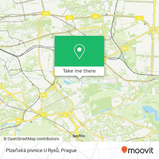 Plzeňská pivnice U Rysů map