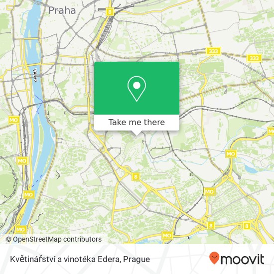 Květinářství a vinotéka Edera, Horní 140 00 Praha map