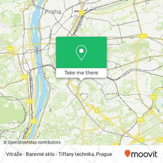 Vitráže - Barevné sklo - Tiffany technika, Táborská 591 / 26 140 00 Praha map