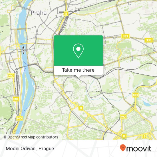 Карта Módní Odívání, Nuselská 33 140 00 Praha