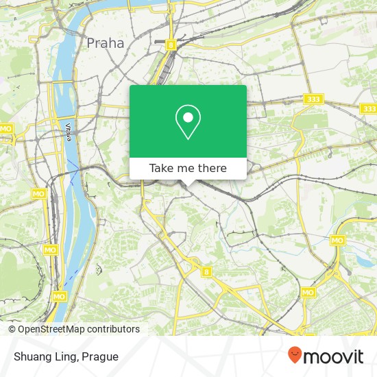 Карта Shuang Ling, Čestmírova 5 140 00 Praha
