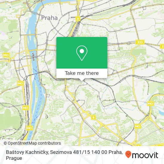 Baštovy Kachničky, Sezimova 481 / 15 140 00 Praha map